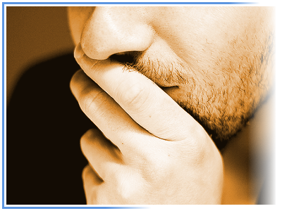 A man thinking.